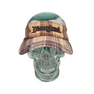 Walt Disney World Plaid Adjustable‎ Visor Mickey Hook Loop Hat Cap